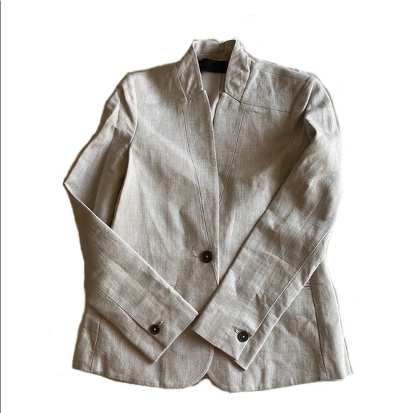 NWOT $375 JENNI KAYNE Linen Blend Boy Blazer In Natural size XS - Picture 15 of 16